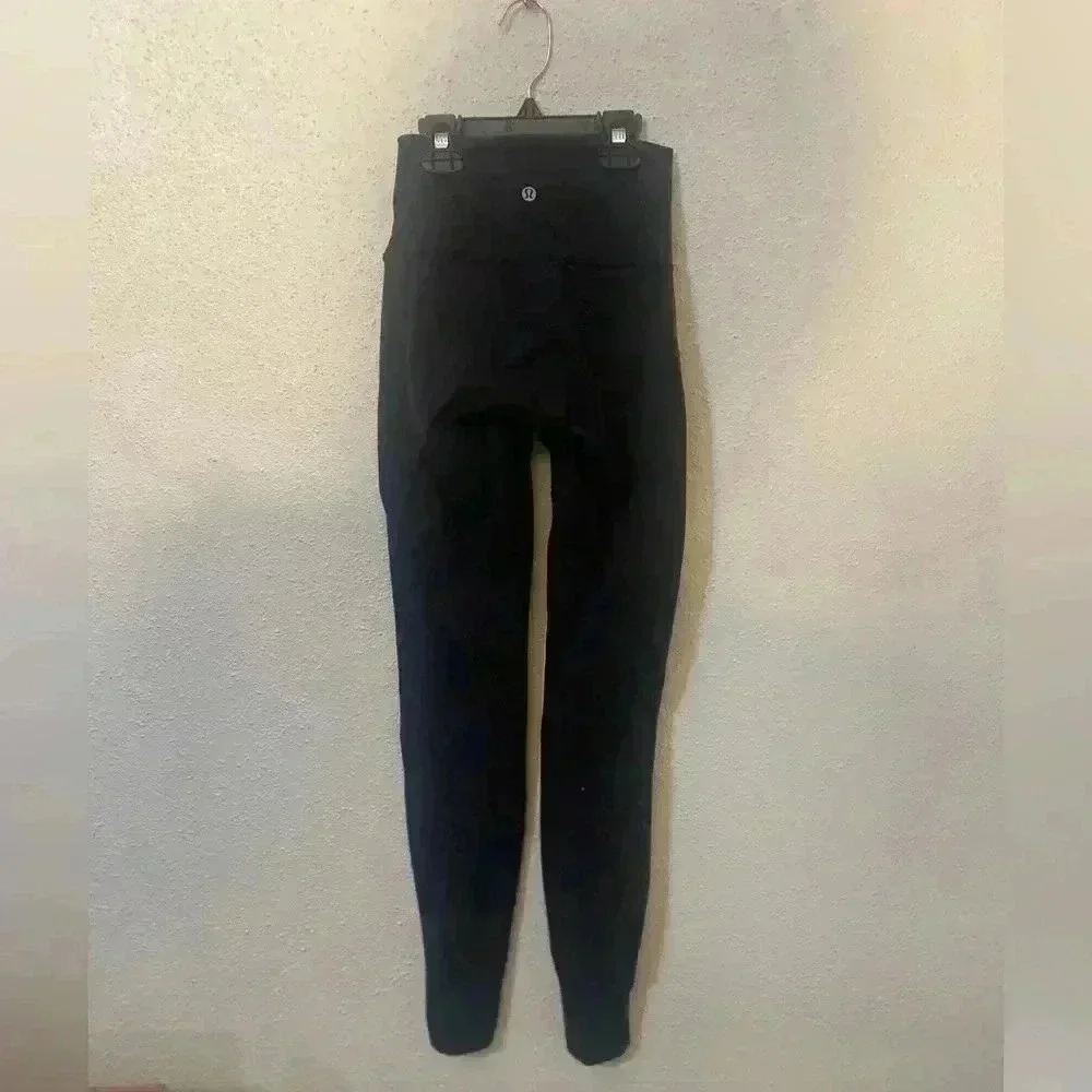 Lululemon Wunder Under Pant (Hi-Rise) (Tech Mesh) Very Gently Worn Black Size 2